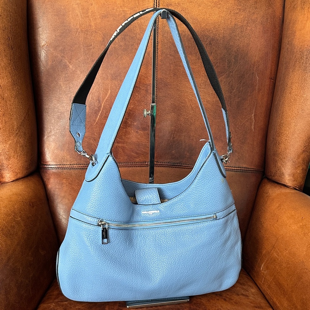 Karl Lagerfeld Light Blue Shoulder Bag